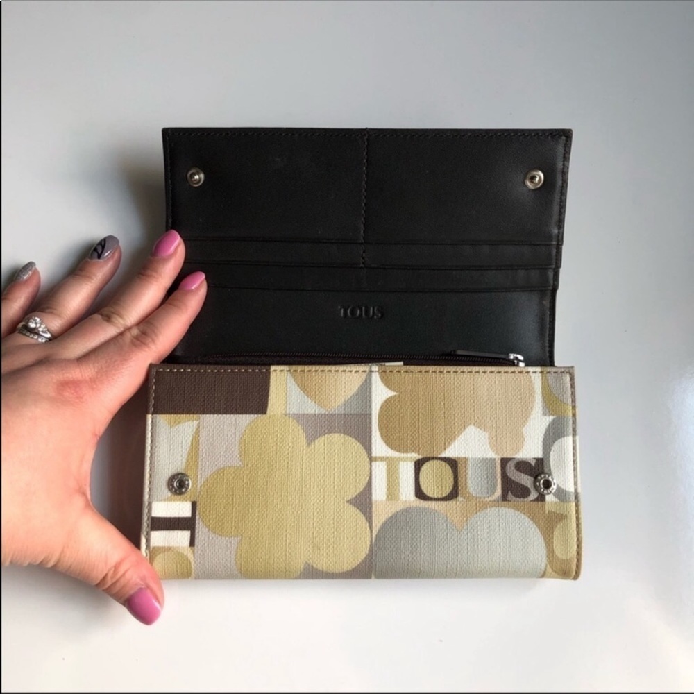 Tous Brown Multi-Colored Large Wallet - image 3